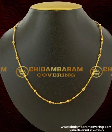 Buy Latest Daily Wear Link Chain Heavy Thick One Gram Gold Chain for Men