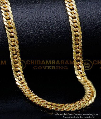 SHN143 - Shiny Gold Chain Designs Male Gold Plated Jewellery