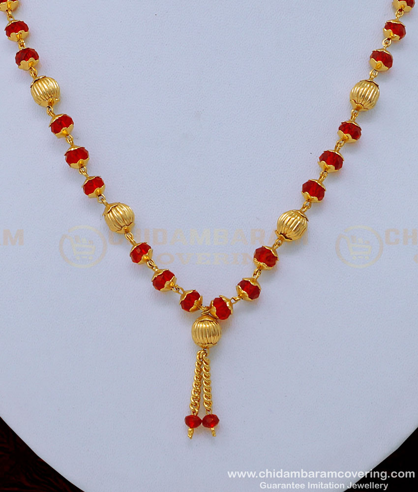 navaratna chain, crystal chain, white stone dollar chain, gold locket design, one gram gold short chain, gold plated dollar chain, 