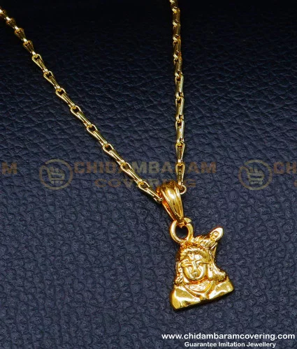 SCHN399 - Elegant One Gram Gold Love Symbol Locket Chains Love Pendant for  Girlfriend