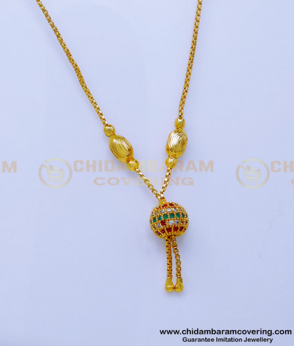 SCHN498 - New Girls Short Chain with Pendant Designs for Daily Use