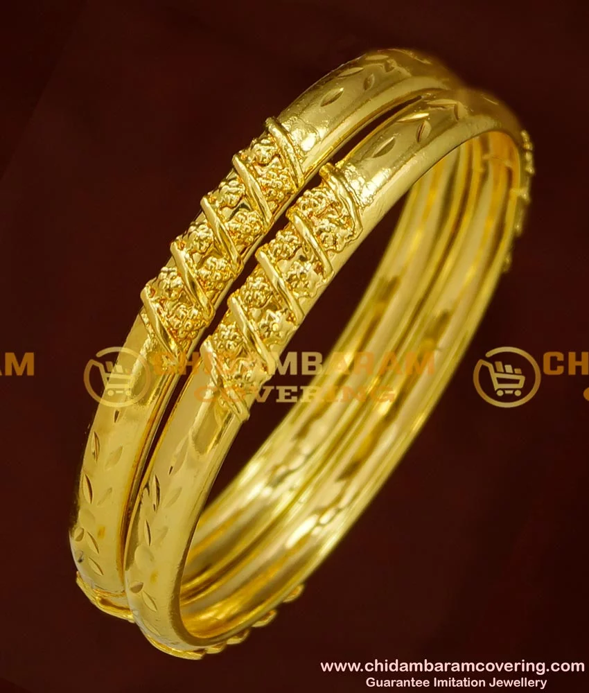 1 gm gold 2024 bangles online