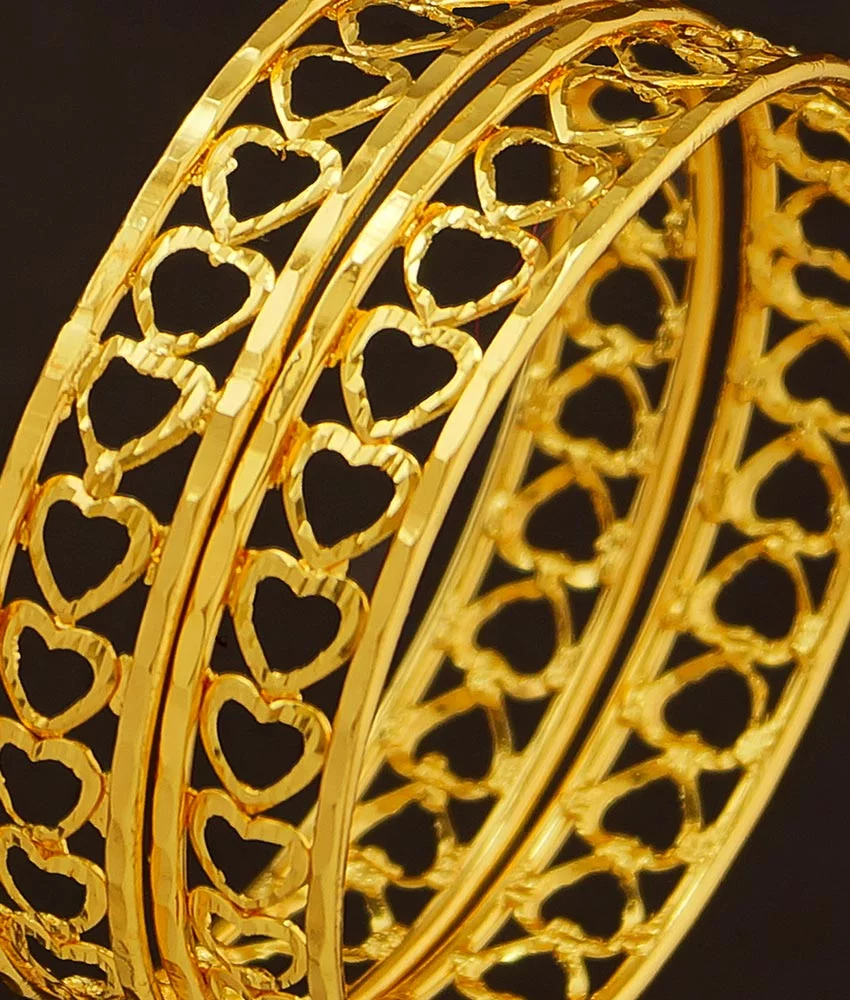 Gold single bangle designs store with weight and price