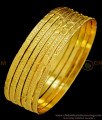 BNG371 - 2.4 Size One Gram Gold Daily Wear 6 Pcs Bangles Set Imitation Guarantee Bangle Online