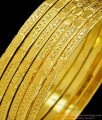 BNG371 - 2.4 Size One Gram Gold Daily Wear 6 Pcs Bangles Set Imitation Guarantee Bangle Online