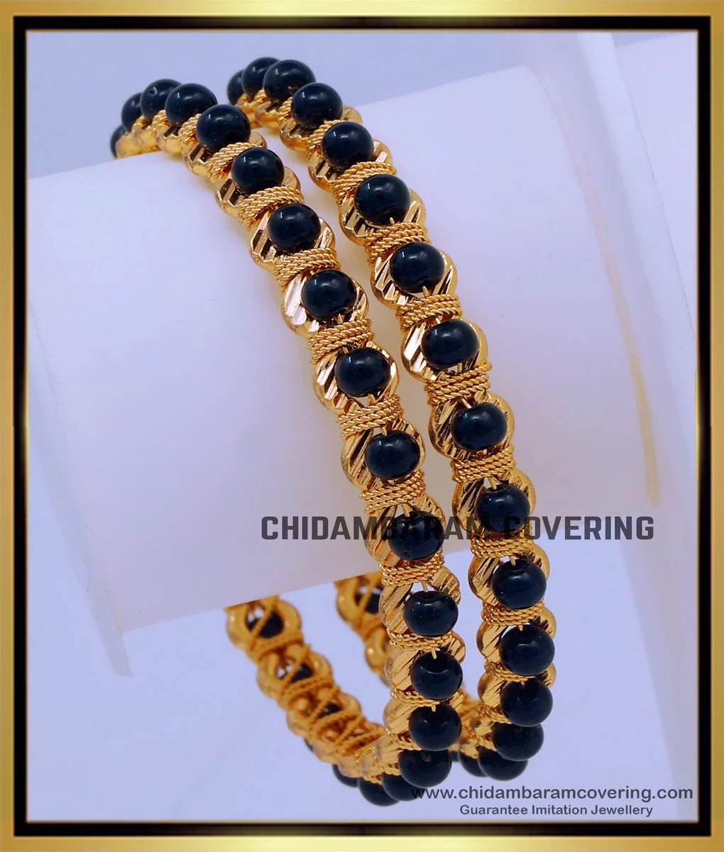 Gold sale beads bangles