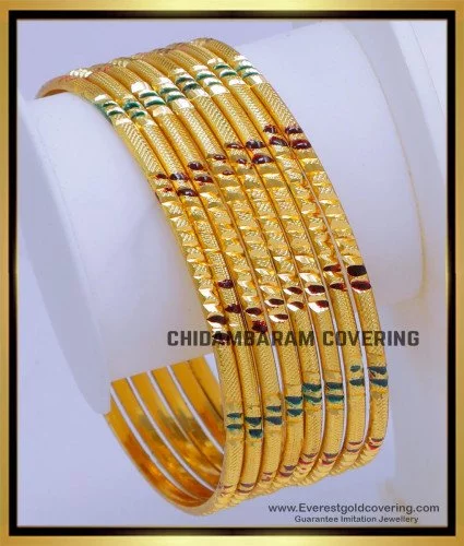 Buy Panchaloha Bangles Plain Daily Wear Impon Bangles Online Shopping