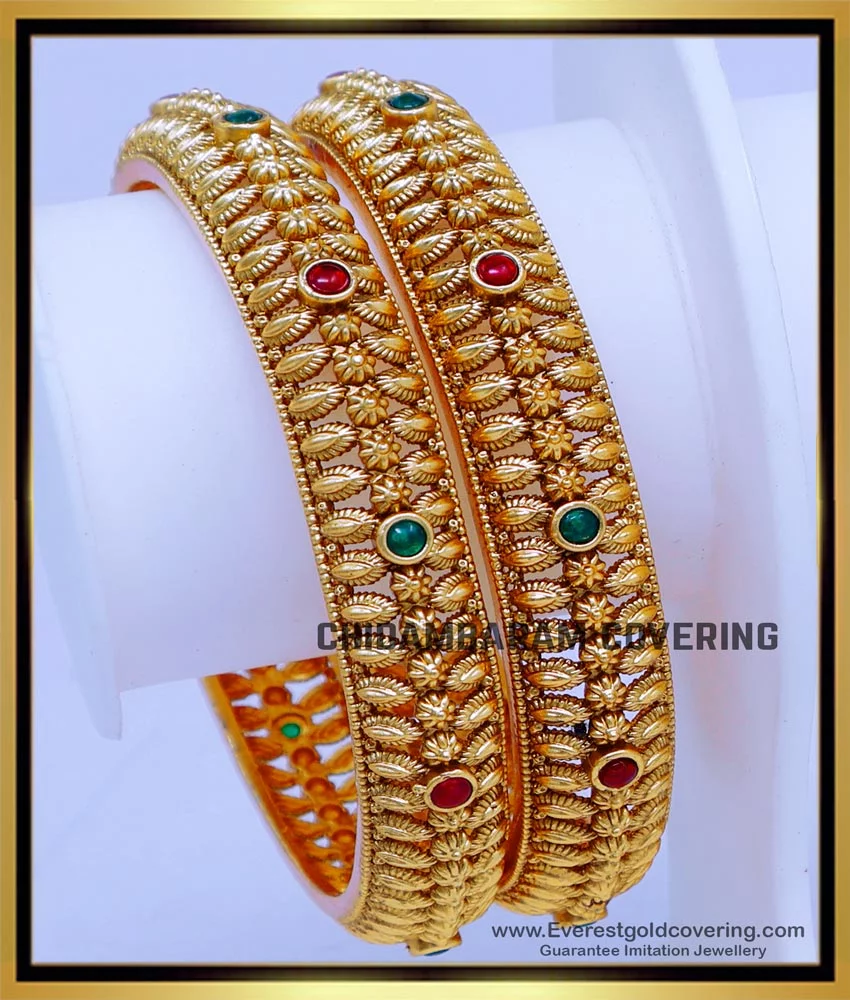 Indian bangle set , Bridal bangles, Metal bangles, Traditonal wedding deals jewelry, Brass Metal and Stone Bridal Bangles