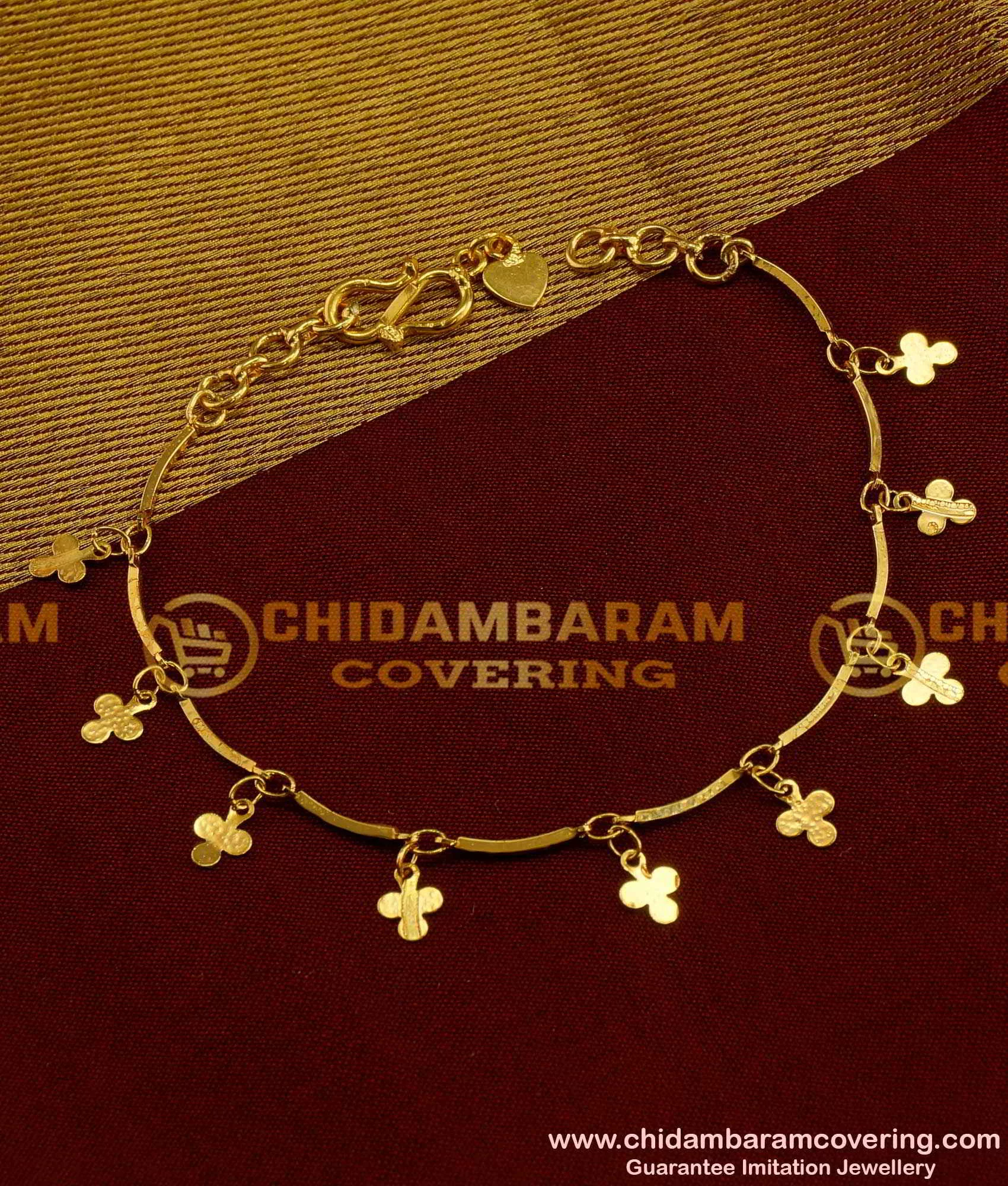 Buy Hanging Heart Bangle in India | Chungath Jewellery Online- Rs. 35,260.00