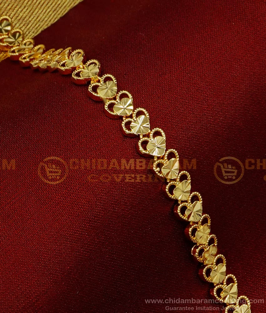 Buy Gold Design Link Chain 1 Gram Gold Bracelet for Men
