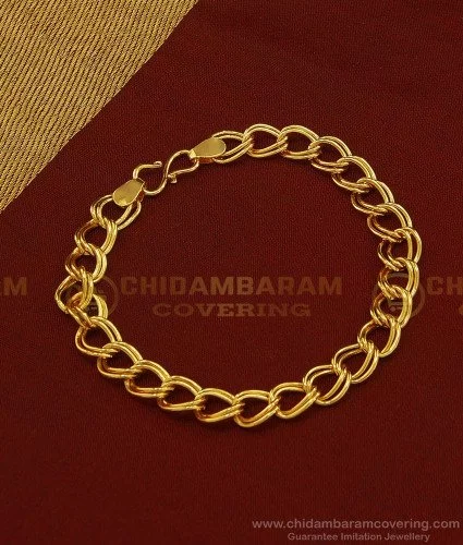 New Kajukatri Design GoldPleted Men's Fashion Om Desing Bracelet BR-13 –  Rudraksh Art Jewellery
