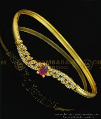 BCT211 - 2.6 size Elegant Gold Bangle Type Open Kada Design Bracelet for Teenage Girls 