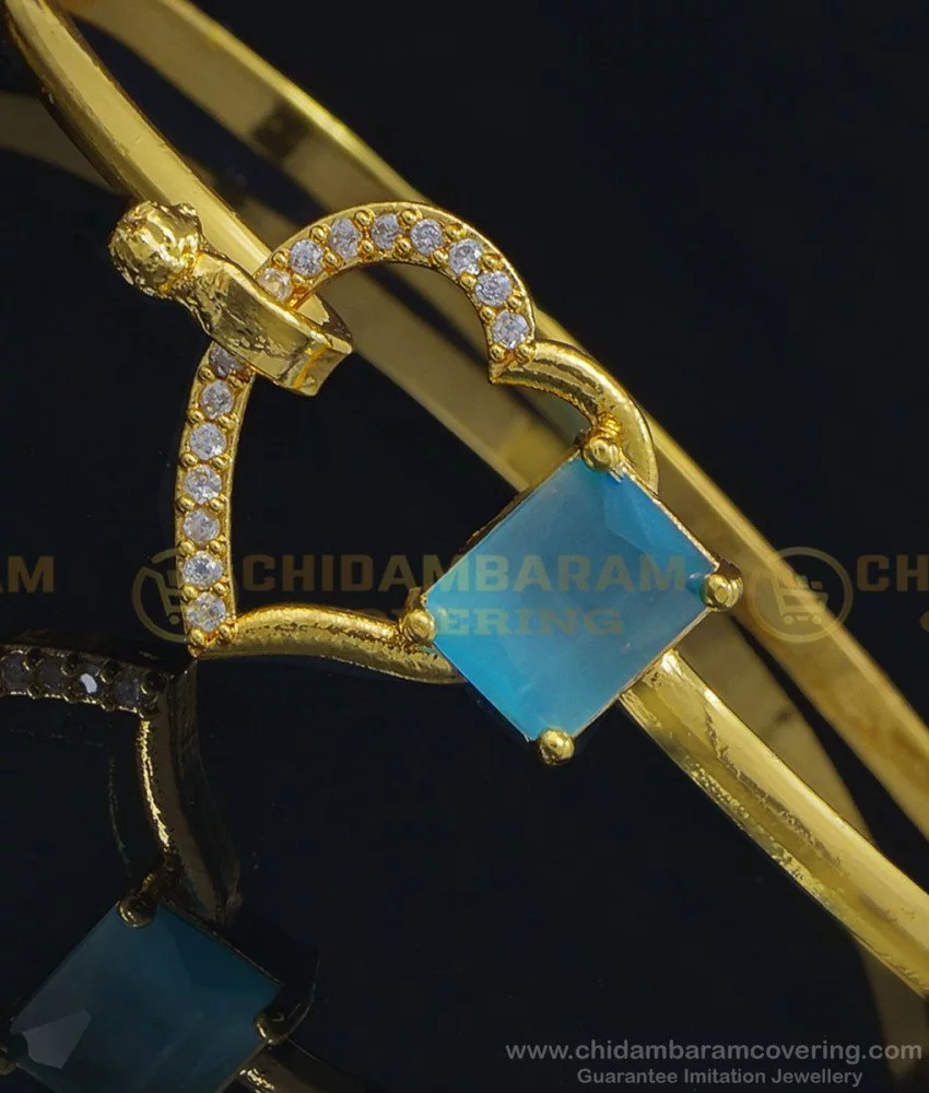 Diamonds Studded Heart Shape Bracelet  Narayani Jewellers