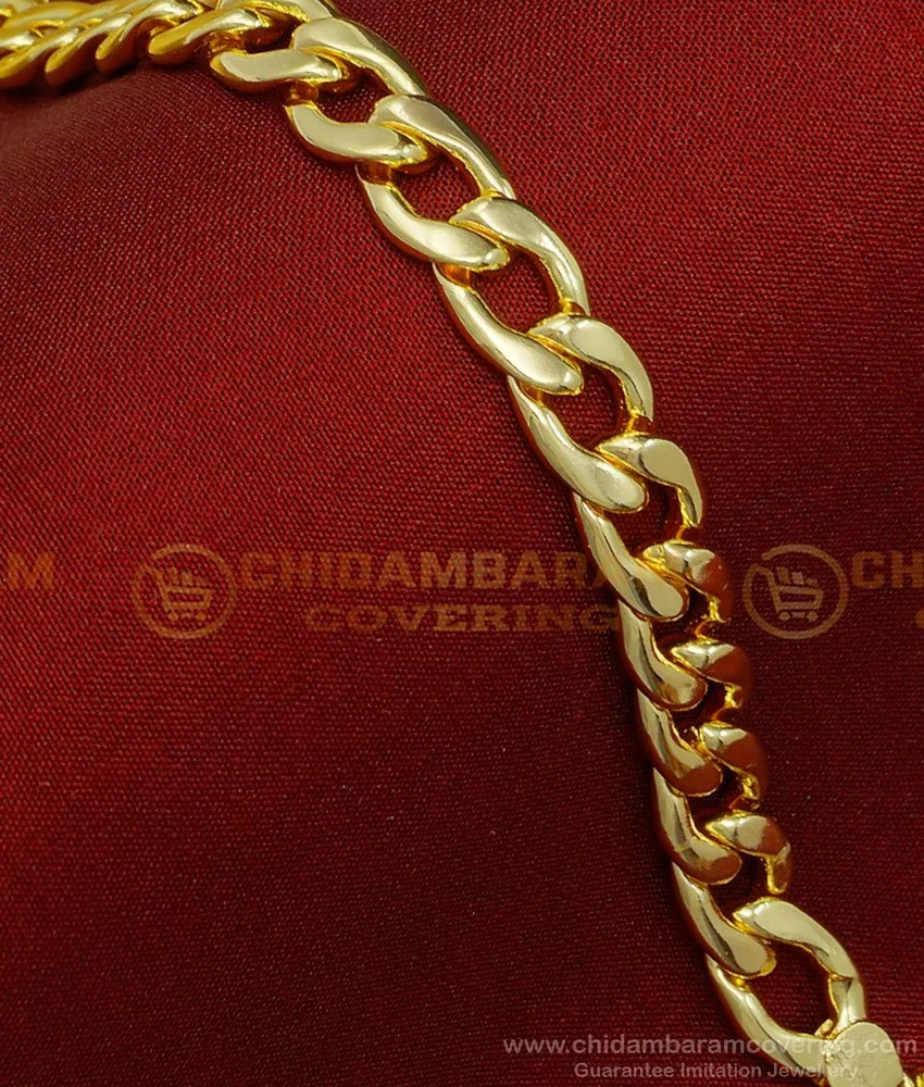 bct274 traditional gold design link chain men wedding bracelet buy online 2