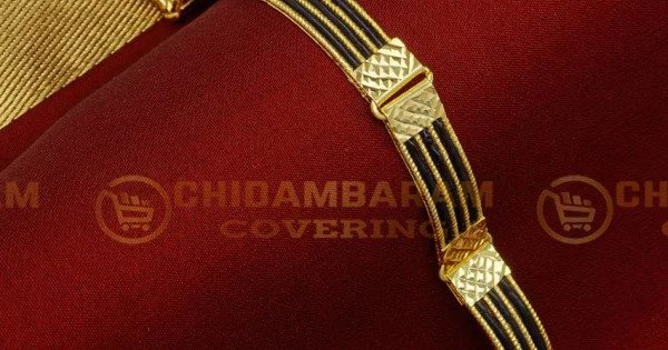 2.8 Size Kerala Style Gold Plated Anaval Bangles Single Bracelet Elephant  Hair Black Bangle for G… | Elephant ring gold, Elephant hair jewelry, Gold  necklace simple