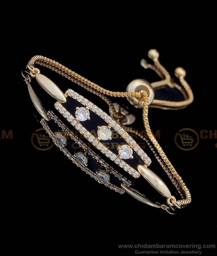 Buy SOHI Gold Plated Contemporary Bracelet for Women and Girls |  Rhinestones | hand accessories| adjustable bracelets | Handcuff, Kada,  Bracelet |Indo-western jewellery for girls (7424) at Amazon.in