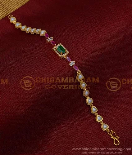 Gold Finish Cotton Thread & Enameled Stone Bracelet Design by House of  Tuhina at Pernia's Pop Up Shop 2024