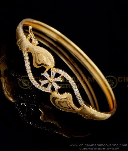 Buy Traditional Impon First Quality Full Ruby Stone Gold Bangles Design Panchaloha  Bangles Online