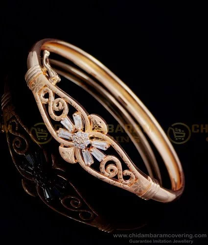 Gold bracelet for womens | Stunning Rose Gold Link Bracelet | Maniramji  Jewellers Dewas MP