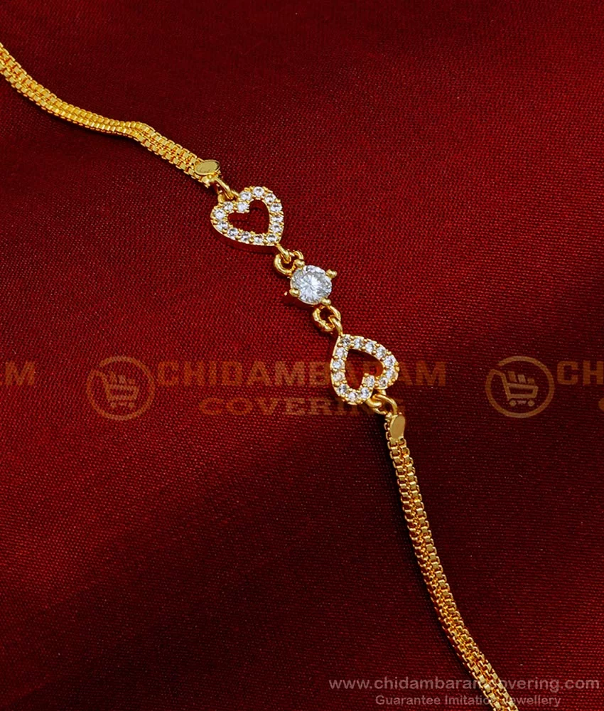South Indian Jewellery now buy Online Stone - Bracelet - Gold