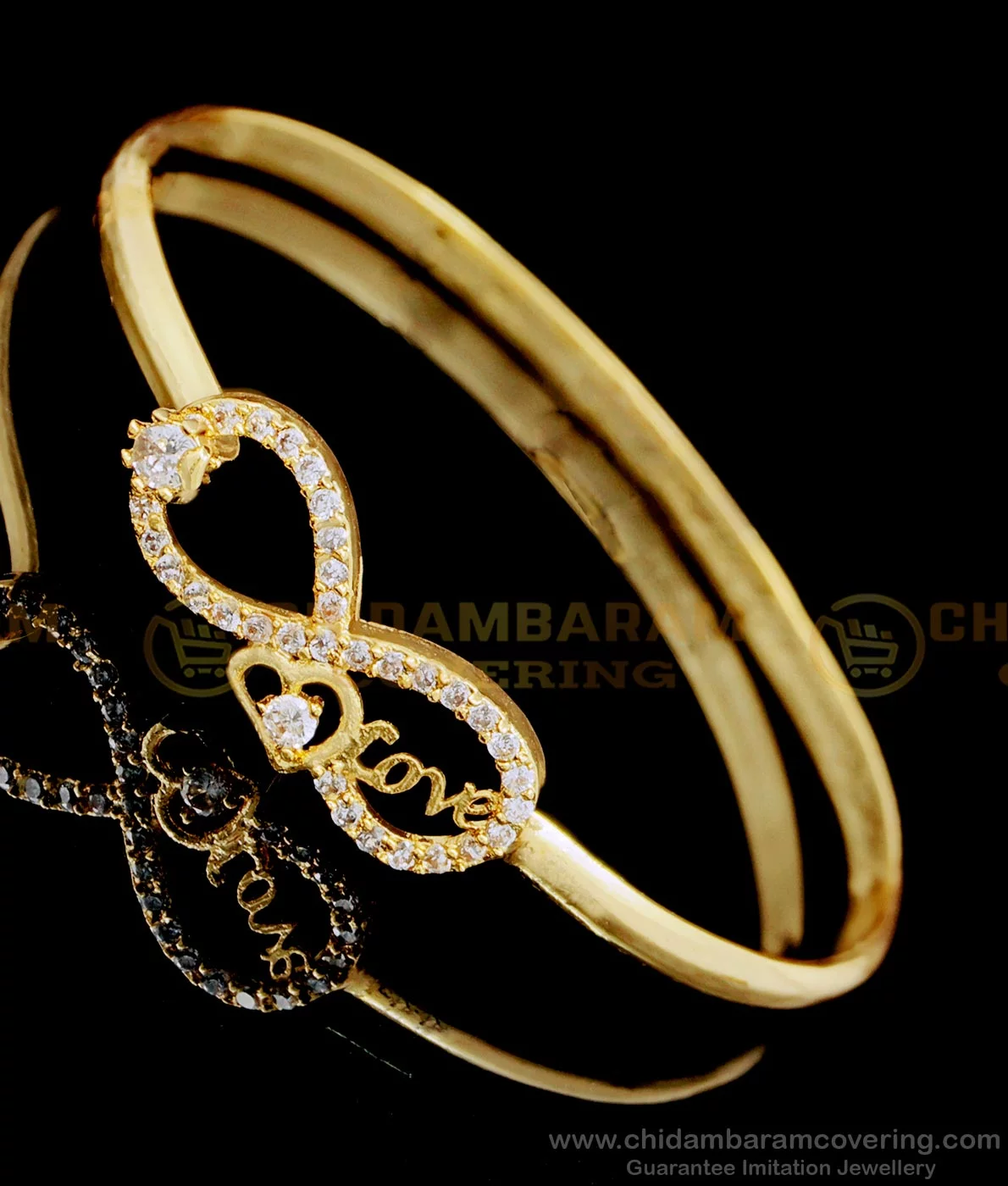 Unique Multi Stone Design Gold Bracelet For Party Wear BRAC396