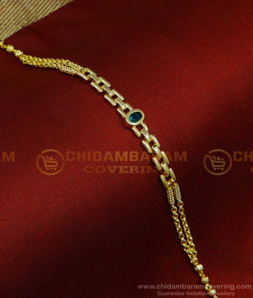 1 Gram Gold Forming Stylish Design Best Quality Nawabi Bracelet For Men -  Style B874 – Soni Fashion®