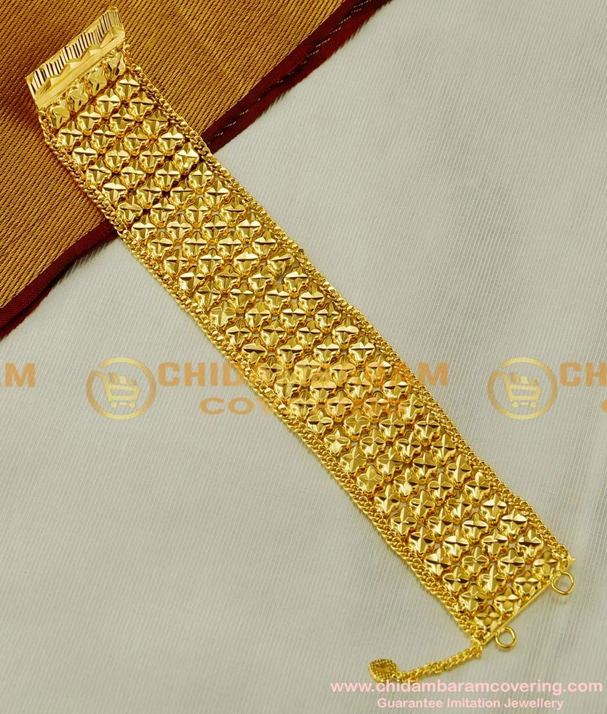 Buy Best Quality Real Gold Look 2 Gram Gold Bracelet Design for Man