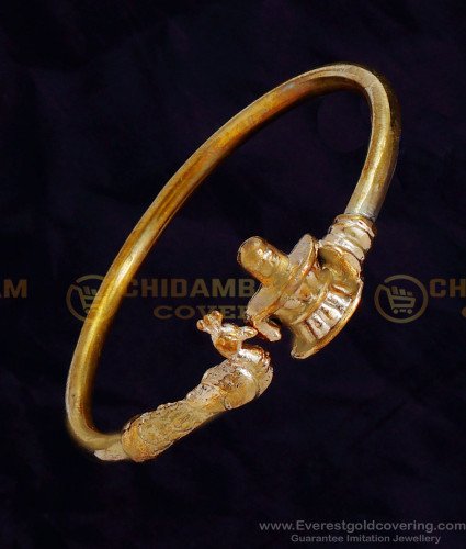 BCT525 - Panchaloha Shiva Lingam Gents Kappu Designs Kada Online