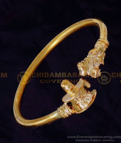 BCT527 - Impon Lord Shiva Bracelet Shiva Lingam Kappu Designs