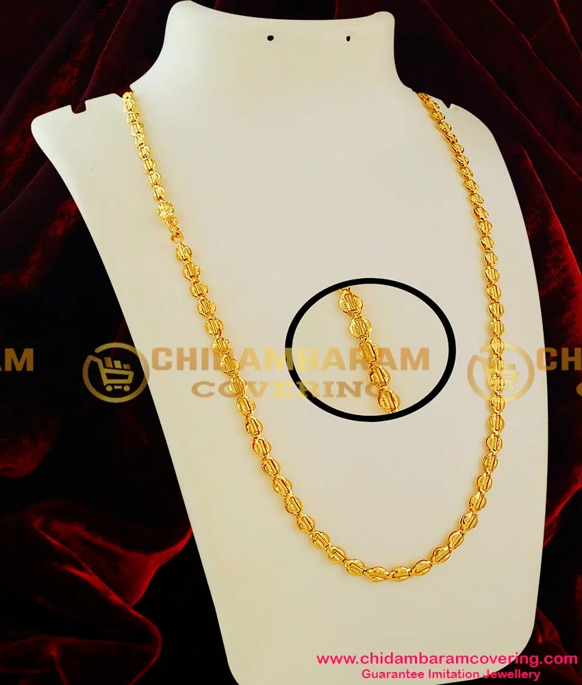 CHN015 - Thick Link Butterfly Interlocked Spring Design Long Chain ...