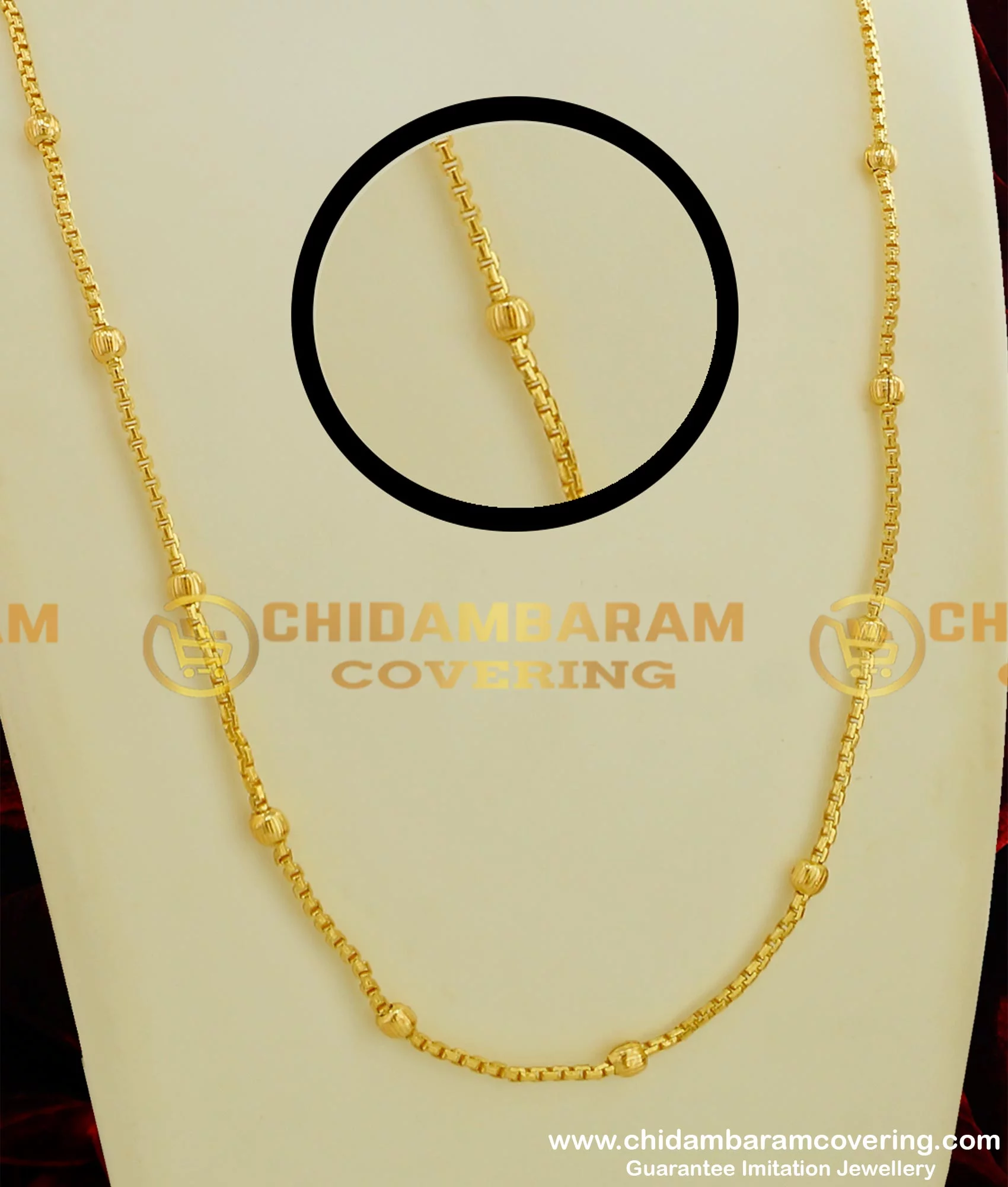 Gold ball chain sale designs with weight