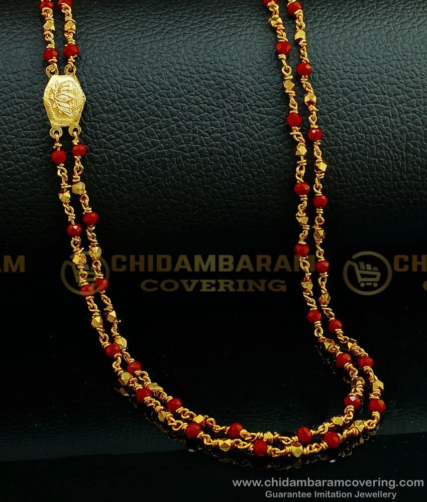 Gold chain clearance south indian design