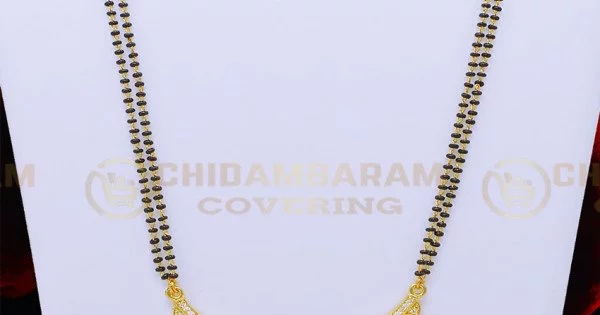 Lightweight black beads gold on sale chain