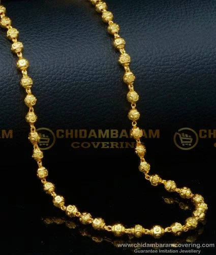 One gram gold sale ball chains