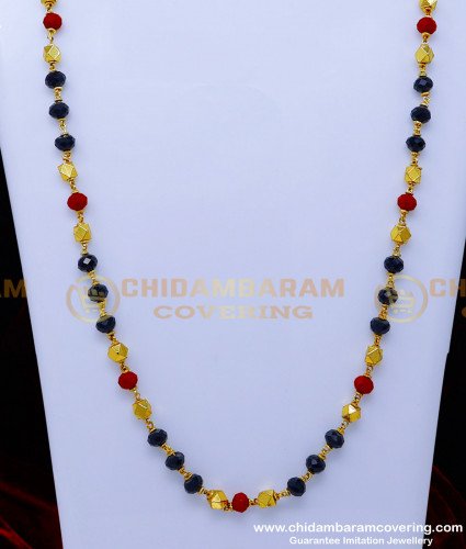 CHN319 - Traditional Long Crystal Beads Chain Designs for Ladies