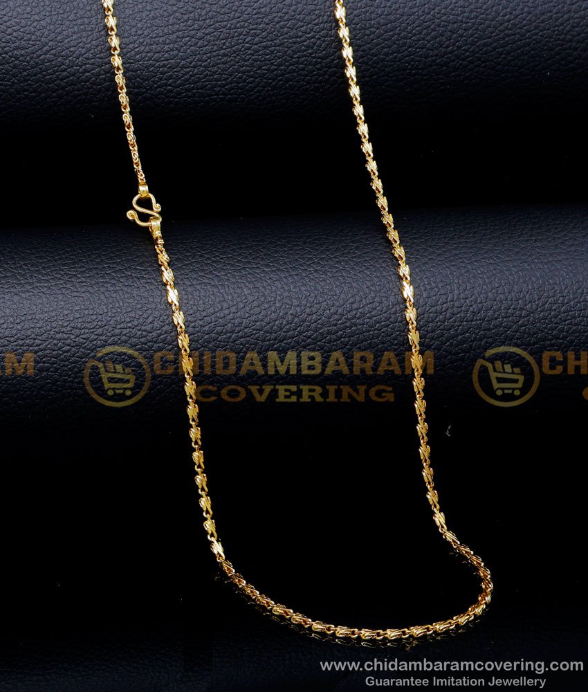 1 gram gold Chain for Ladies, gold plated chain, gold plated chain with guarantee, gold chain models for women, gold plated chain for women, 1 gram gold plated chain, artificial gold chain for ladies, gold plated chain for women, chain gold designs