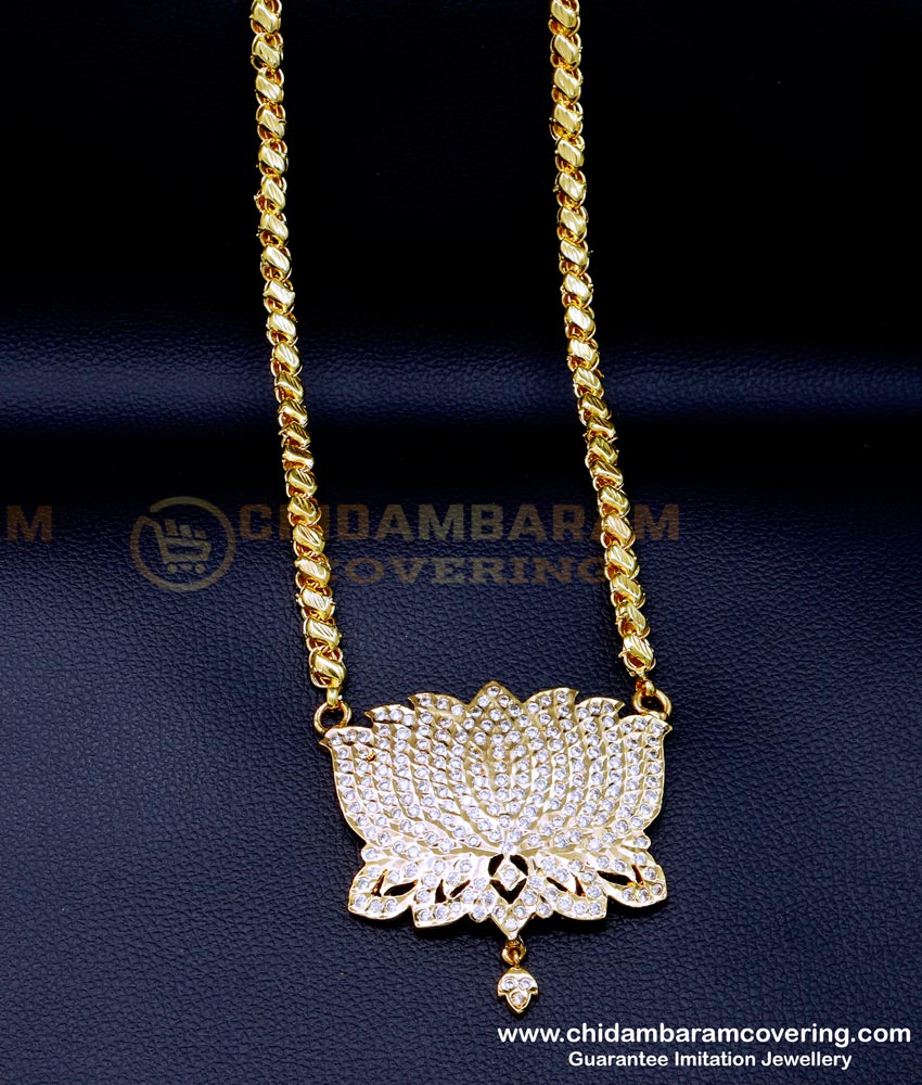 dollar chain design, Dollar chain design gold, Dollar Chain for Ladies, gold dollar chain designs, Gold Dollar Chain New Model, pendant chain, Pendant Chain for women, Pendant Chain Gold Design, pendant chain design, lotus flower lotus pendant gold, lotus pendant chain