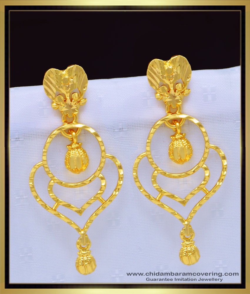 light weight gold earring with weight, earring with price, kammal design, thodu, thongal thodu, one gram gold jewellery, gold plated jewellery, 