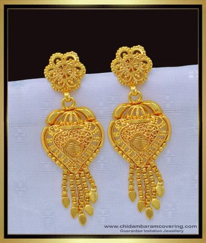 Shop 4-gram gold earrings designs online | Kalyan Jewellers