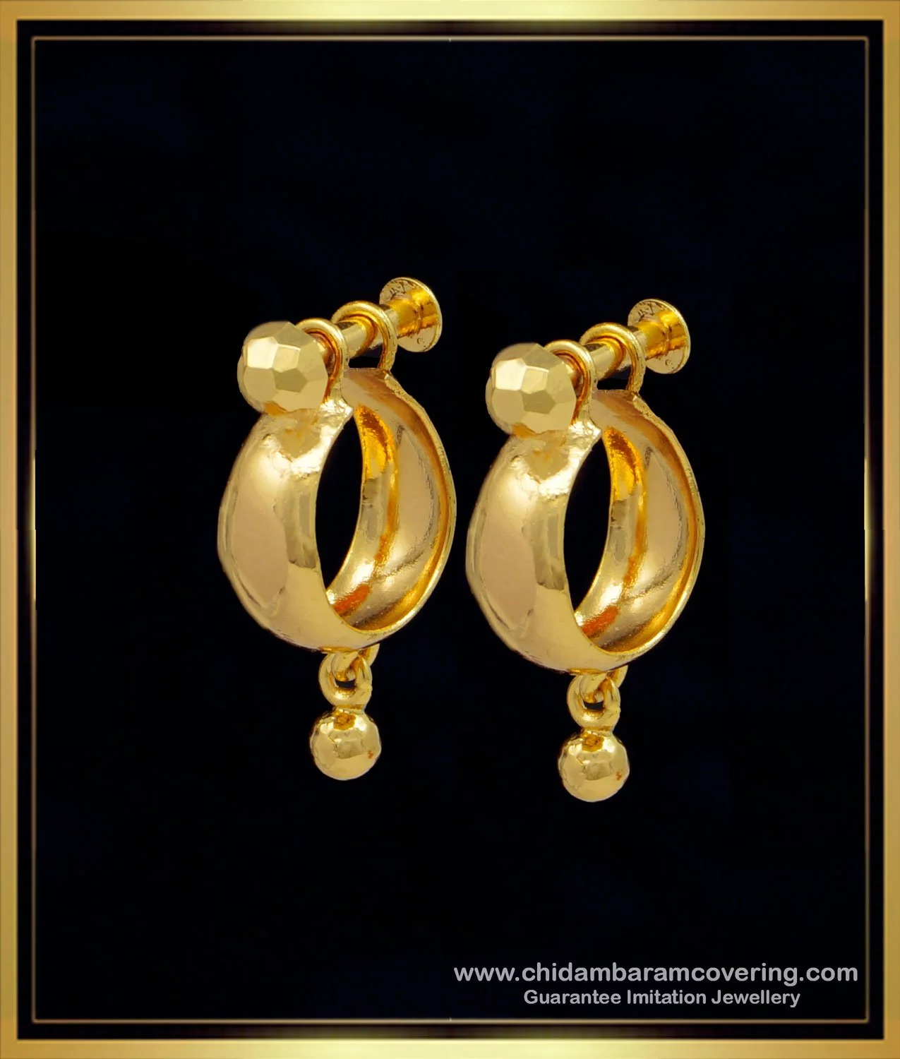 American Diamond Small Chand Bali Earrings – JiaJewels