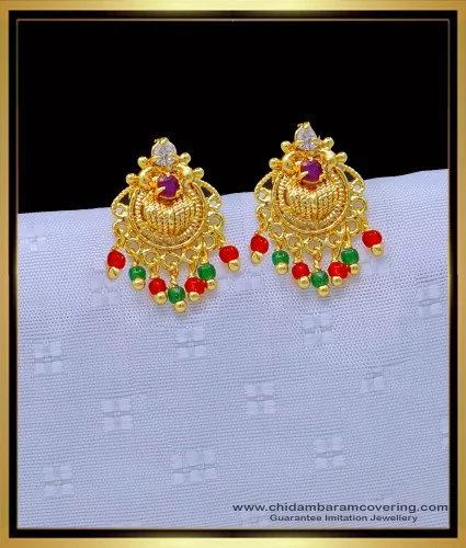 Tops gold earrings designs deals for daily use