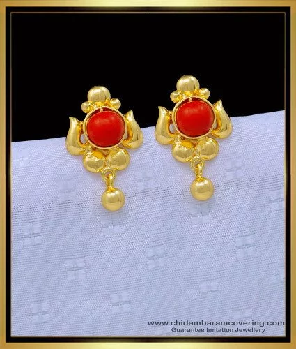 Jadau Stud Earrings – Hirapanna Jewellers