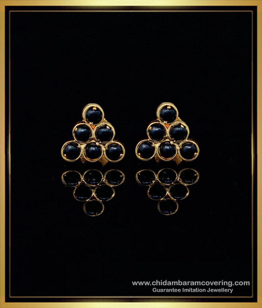 one gram gold jewellery, 1 gram gold jewelry, gold plated jewellery, stud earrings, earrings gold, guaranteed earrings, chidambaram covering.com,  