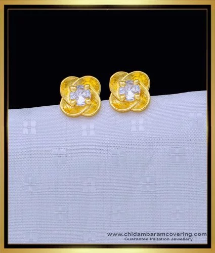 Unique Lakshmi Gold Earring Design For Daily Wear ER2148