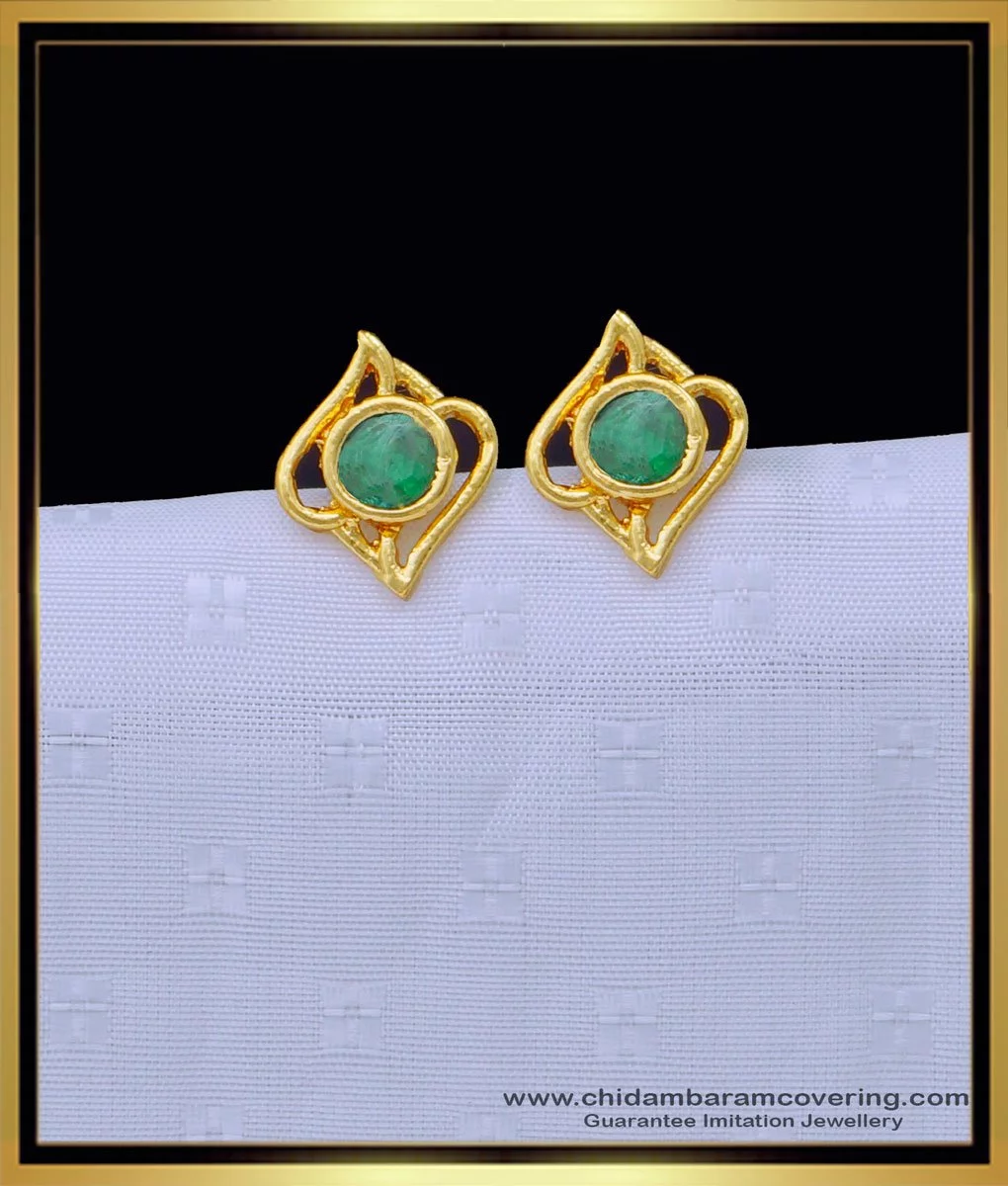 Shining Jewel Traditonal Gold Stud Earrings for Women (SJ_1936)