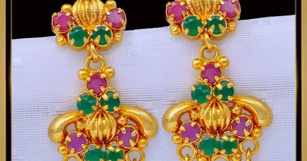 Buy Bindhani Women's Traditional Gold-Plated Kundan Stone Earrings