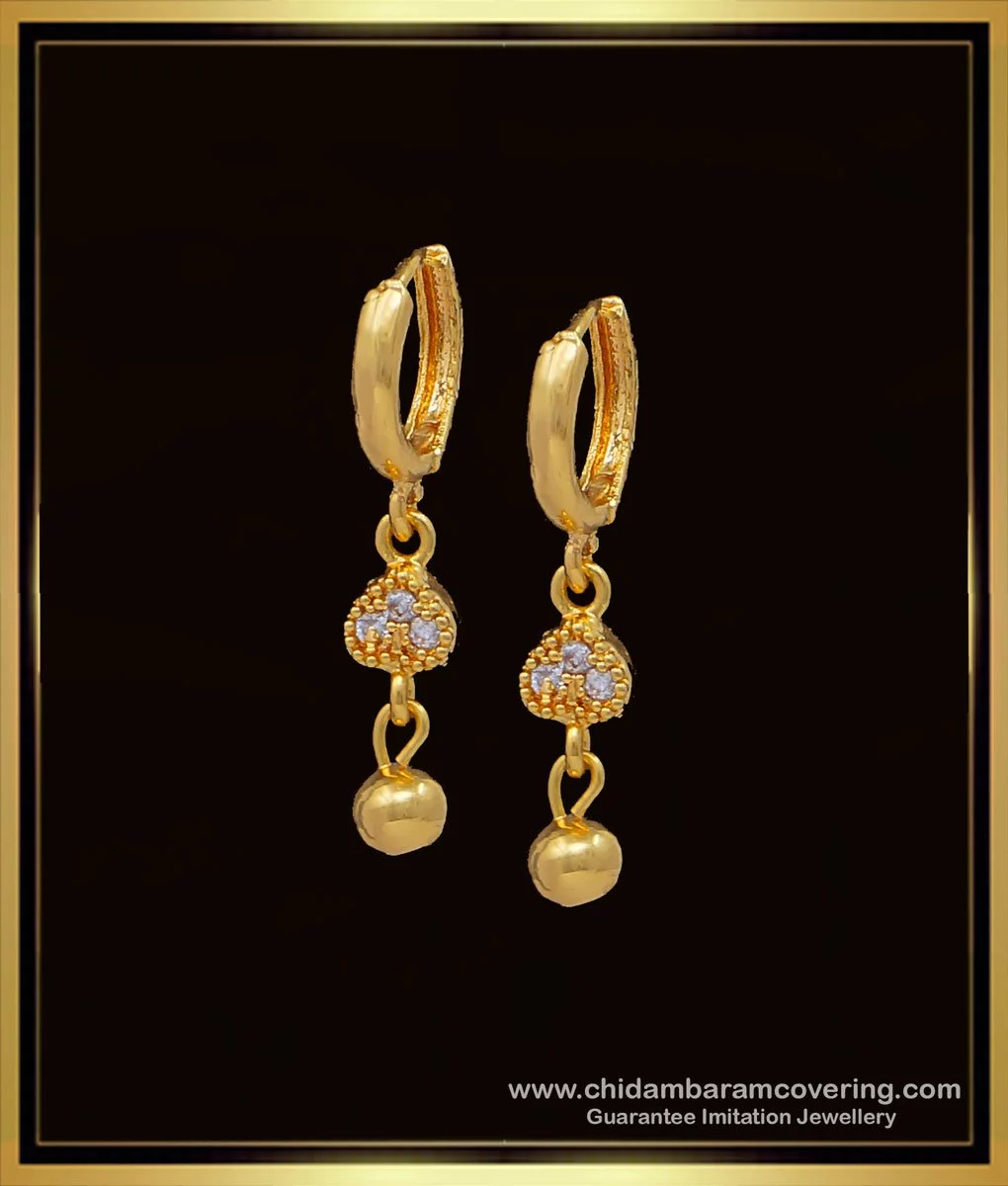 One Gram Gold Plated Forming Long Haram Set with Earrings