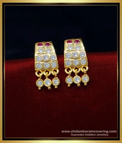 Simple Earrings Rings Vinny 1 cm | JewelryAndGems.eu