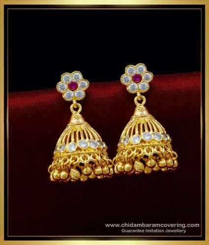 Jhumka gold design on sale with price