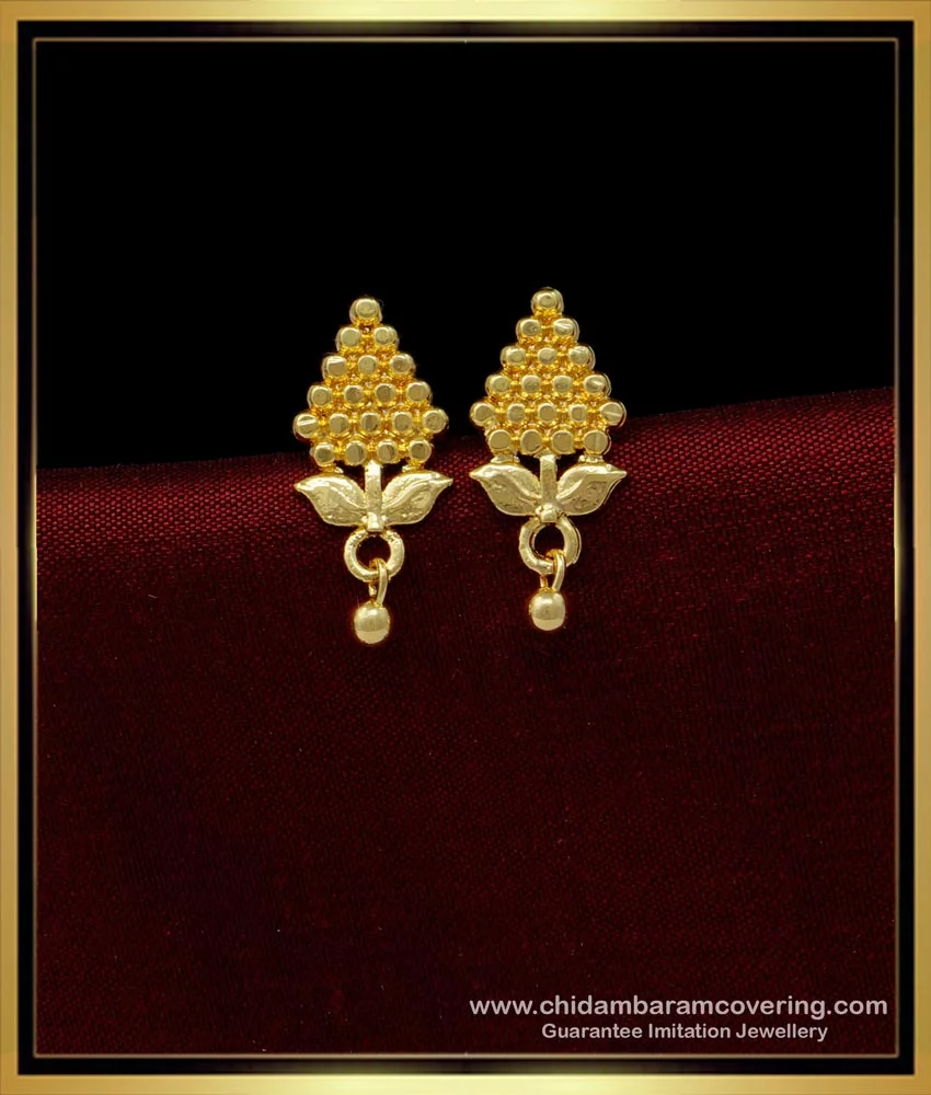 Buy Unique Grapes Design Earrings Gold Plated Small Studs for ...
